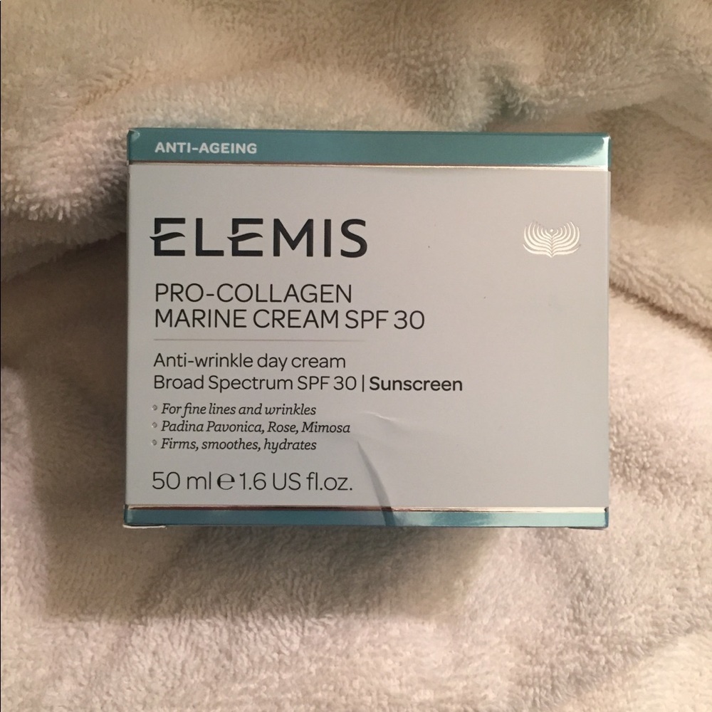 New in box-Large Jar 1.6 oz. Elemis Pro-Collagen Marine Cream SPF 30